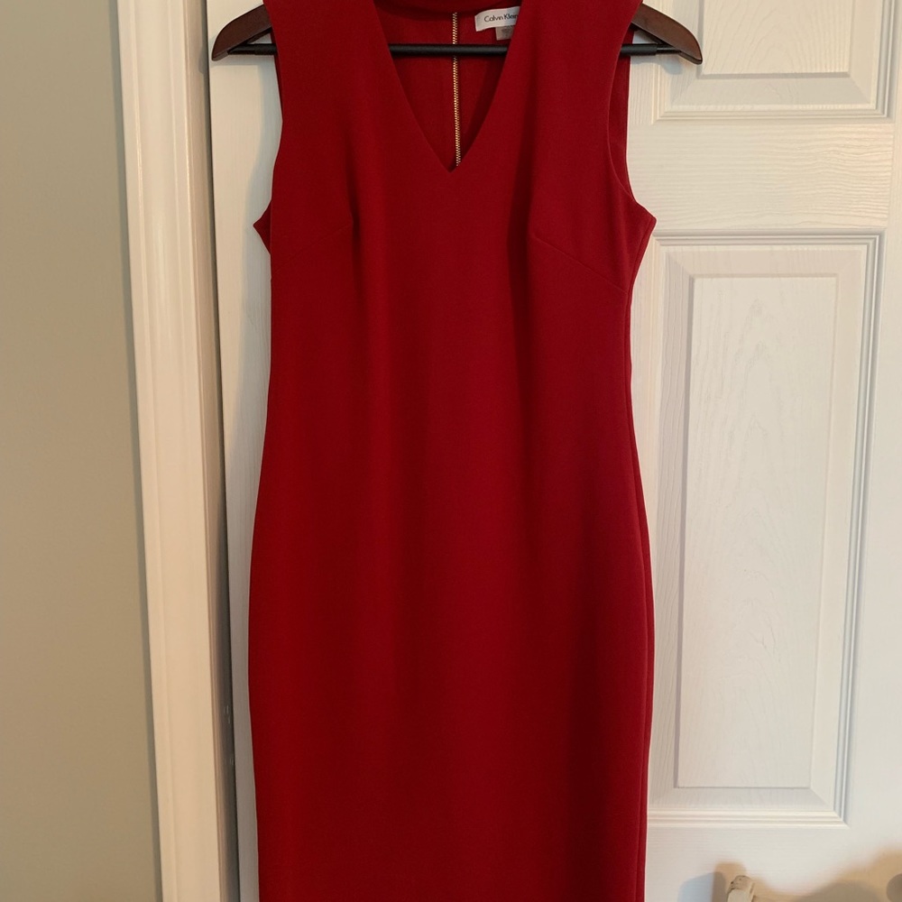 Ruby red Calvin Klein Dress